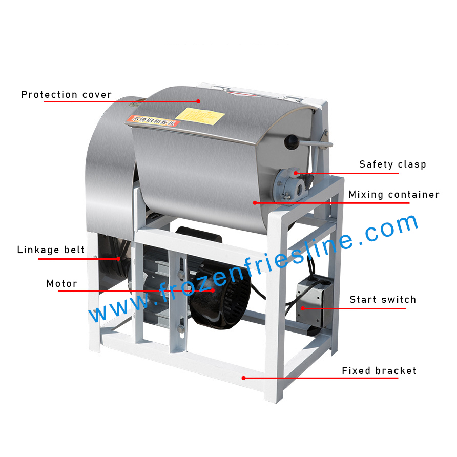 Industrial flour electric mixer Flour mixer flour snack processing line